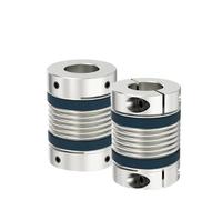 MEXWLOP Shaft Coupling Lb D55l57/72 Bellows Flexible Motor Coupler Cnc Aluminium High Elasticity Universal Joint 3d Printer Cardan Coupler Oldham Couplings(Lb B D55l72 13x13)