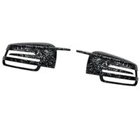 MEXWLOP Side Mirror Cap Covers, for, for, W176 W246 W212 W204 C117 X156 X204 W221 C218 A B C E S CLA GLA GLK Class Black Replace Car Wing Mirror Cover(BLACK Forged Carbon Look)