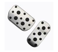 MEXWLOP Stainless Steel Car Accelerator Fuel Gas Brake Foot Rest Pedal Pad Cover, for Toyota, C-HR CHR 2016-2023 AT Accessories Brake Pedal Cover(2Pcs AT)