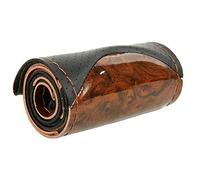 MEXWLOP Universal Mahogany Wood Leather Auto Car Steering Wheel Cover Fit 38cm Wheel car Steer Wheel Covers Car interior decoration Steering Wheel Trim Sticker