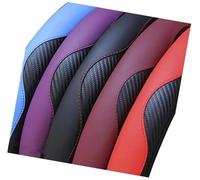 MEXWLOP vehicle steering wrap Car Steering Wheel Cover Ar Covers Suite Texture, for Mk2, for Lancer 9 Auto Accessories Protective(Grey)