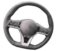 MEXWLOP vehicle steering wrap Car Steering Wheel Cover Black Auto Interior Accessories, for X-TRAIL 2017-2019(Red Thread)