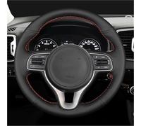 MEXWLOP vehicle steering wrap Car Steering Wheel Cover Black, for Sportage 4 Kx5 2016 2017 K5 Accessories(Red Blue Thread)