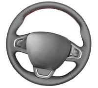 MEXWLOP vehicle steering wrap Car Steering Wheel Cover, for Clio 4(Red Thread)