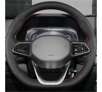 MEXWLOP vehicle steering wrap Car Steering Wheel Cover, for Geely, for Emgrand L S 2022 Protective Auto Accessories(BLACK Yellow Thread)
