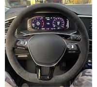MEXWLOP vehicle steering wrap Car Steering Wheel Cover, for Golf 7, for Mk7 Polo, for B8 Protective Auto Accessories(Red Thread)
