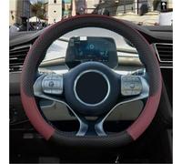 MEXWLOP vehicle steering wrap Car Steering Wheel Cover Protective, for Tang Yuan Plus 9 Colors Auto Accessories(BLACK Wine Red)