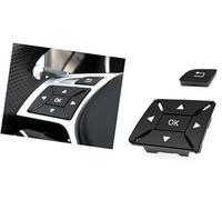 MEXWLOP W204 Car Steering Wheel Switch Multi-functional Button, for Mercedes-Benz C E A GLK Class X204 W212 W156 W246 W207 W117 W218 Steering Wheel Switch Button Kit(Black)