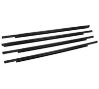MEXWLOP Window Door Seals 4PCS Car Outer Door Window Rubber Weatherstrip, for Mitsubishi, for Outlander 2007-2012 Waterproof Pressure Sealing Strip Car Window Trim Strip(Black Outer)