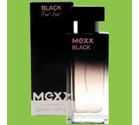 Mexx Black for Her Eau de Toilette 6 X 30ml EDT Spray for Woman With Litschiduft