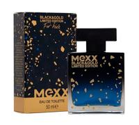 Mexx Black & Gold Limited Edition Man Eau de Toilette Woody Fruity Men's Fragrance 50ml