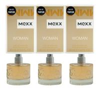 Mexx Woman Eau De Parfum 3 x 40ml EdP Natural Spray For Her Made By Coty