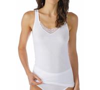 Mey 2000 Long Vest Soft Cotton Lace Trimmed v Neck Tank Top - Women's