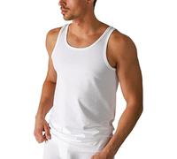 Mey Men's Shirt - Pack of 2 - Sleeveless - from the Basic Cotton Series - With Coolmax Fibres - Moisture Regulating, 2 x White, M