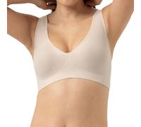 Mey Women's Bustier with Removable Pads, Non-Wired, Wide Straps, Extra Flat Seams, Glued, Breathable, Simply Better Invisibles Series, Bailey, XL
