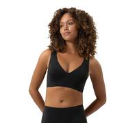Mey Women's Bustier with Removable Pads, Non-Wired, Wide Straps, Extra Flat Seams, Glued, Breathable, Simply Better Invisibles Series, black, L