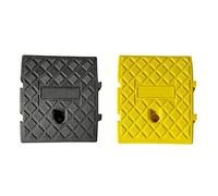 MEYANG 2 Portable Curb Ramps, Plastic Kerb Ramps, Lightweight Heavy Duty Threshold Ramp For Driveway, Loading Dock, Sidewalk, Car, Scooter, Motorcycle 25×27×7cm