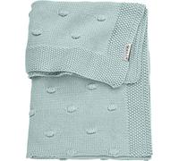 Meyco 2753053 Knitted Baby Blanket with Knots 100 x 150 cm Stone Green