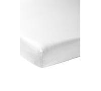 Meyco Baby Fitted Sheet Cot Bed Plain White 70 x 140 cm Single Pack