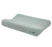 Meyco Knots 2763053a 2-Wedge Changing Mat Cover Knitted 100% Cotton 50 x 70 cm Stone Green