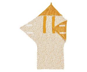 Meyco - Wikkeldekens - Wikkeldeken Fleece Cheetah - Honey Gold