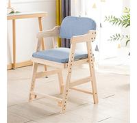 MEYEBP Adjustable Children's Chairs With Arm Rest, Solid Wood Kids Study & Dining Chair - 6 Height Adjustable, Suitable For Students Aged 3-18
