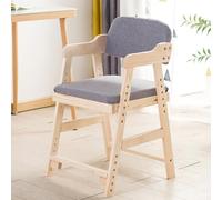 MEYEBP Adjustable Desk Chair With Arm Rest For Students Aged 3-18, Student chair Solid Wood Kids Study Chair Dining Chair 6 Height Adjustable Chair Kids Desk Chair