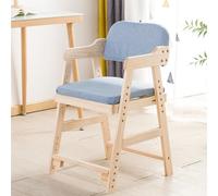 MEYEBP Adjustable Desk Chair With Arm Rest For Students Aged 3-18, Student chair Solid Wood Kids Study Chair Dining Chair 6 Height Adjustable Chair Kids Desk Chair