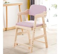 MEYEBP Adjustable Desk Chair With Arm Rest For Students Aged 3-18, Student chair Solid Wood Kids Study Chair Dining Chair 6 Height Adjustable Chair Kids Desk Chair