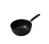 Meyer Accent Black Round Aluminium Ultra Durable Induction Suitable Non-Stick Saucier Pan 22Cm