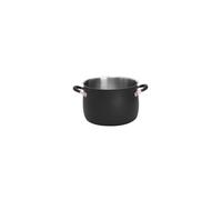 Meyer Accent Black Round Stainless Steel Induction Suitable Stockpot With Handles 24Cm