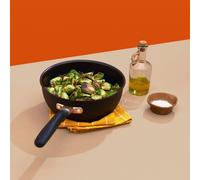 Meyer Accent Ultra Durable Saucier Pan - Non Stick & Induction Suitable - 22 cm in Black Meyer Black