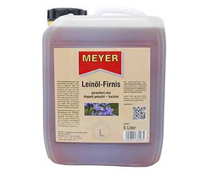 Meyer-Chemie Boiled Linseed Oil, Wood Protection, Bonding Agent, 5-Litre Container