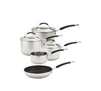 Meyer Induction 5-Piece Stainless Steel Pan Set Tainless Steel