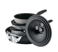 Meyer Prestige Disney Steamboat Limited Edition 4 Piece Pan Set - Black