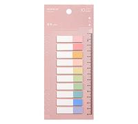MEYING 200 x Coloured Index Tabs, Self-Adhesive Notes for Separator Labels, Recyclable and Colourful Pet Pages for Separator Labels