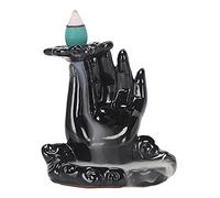 MEYING Ceramic Backflow Incense Holder Waterfall Incense Burner, Ceramic Aromatherapy Ornament Home Decor - For Relaxation, Purification, Meditation, Yoga Gift