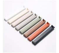 MEYINGOU Hidden Handles, Invisible Kitchen Pull Handles Hidden Furniture Door Handles Aluminum Alloy Cupboard Drawer Handles, 2 Pcs(Grey,Length 120mm)
