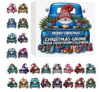 Meyjlgh 2025 Christmas Advent | 24 Days 2d Acrylic Santa Car Pendant Advent 2025 - Decorative Pendant Party Favors for Collectors Kids Adults Indoor Outdoor Wall Yard Door Car