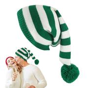 Meyjlgh Christmas Knit Hat,Women Cute Santa Festive Hat - Comfortable Knitted Beanie for Men Cold Weather Daily Wear Girl Boy Eve Activities Gatherings