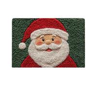 Meyjlgh Christmas Santa Floor Mat 80x50cm Washable Soft Bath Area Rug Welcome Doormat Non-Slip Scraper Rugs Santa Shaped Decorative Door Mat Dirt Trapper Super Absorbent Floor Mats Carpet