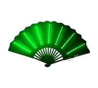 Meyjlgh Folding Hand Fan With 63 Bright LED Light 60x33cm Glitter Holographic Folding Fan For Lridescent Festivals Rainbow Outfits Disco Party Home Decoration And Cooling In Various Occasions