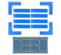 Meyjlgh Pickleball Court Line Markers Kit | Court Throw Down Markers,Wind-Resistant Portable Sports Fitness Throw Down Accessories for Training Badminton, Tennis, Volleyball