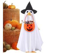 Meyjlgh Porch Geese Outfits Halloween - Holiday Ghost Clothes for Porch Geese - Lawn Figurine Dress Up Clothes for Photo Backdrop Halloween Home Decorators Event Organizers Family Gathering Fall