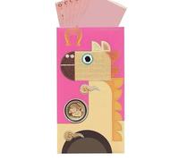 Meyjlgh Red Chinese Envelopes - Embroidery Horse Souvenir,Horse Red Packet - for Cash Boy Girl Elderly Family Friend Birthday Winter Festival