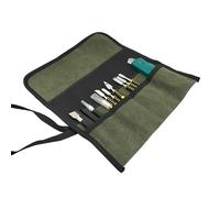Meyjlgh Roll up Tool Bag,Roll up Tool Organizer for Woodworking | Canvas Plumber Supplies, Quick-Access Holder for Camping Boating Fishing Crafting Projects Home Welding