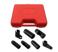 Meyjlgh Socket Kit | 7-Pieces Chromium Vanadium Steel Ergonomic - Oxygen Sensor Socket Set | for Home Repair Vehicle Maintenance Garage Workshop