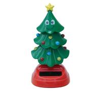 Meyjlgh Solar Dashboard Figures Christmas 6x11cm Solar Swinging Dancing Tree Novelty Solars Dancing Christmas Tree Figures For Car Dashboard Desk Windowsill Decoration