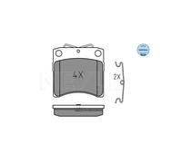 MEYLE 025 206 5217 Brake pad set