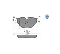 MEYLE 025 209 9517 Brake pad set